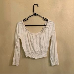 Off the shoulder peasant top